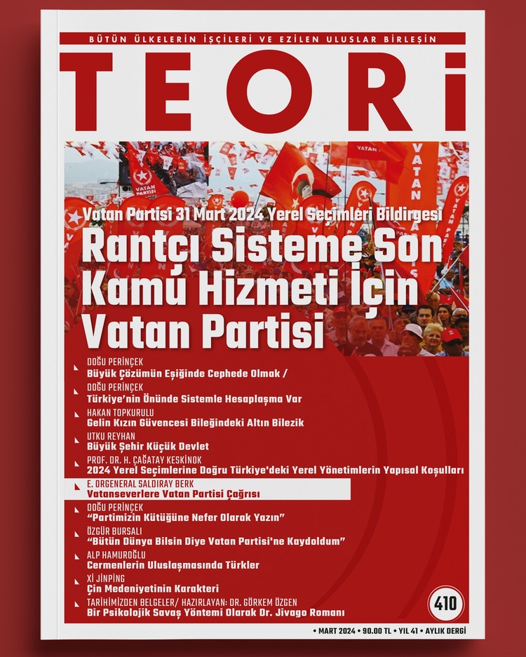 Rantçı Sisteme Son Kamu Hizmeti İçin Vatan Partisi