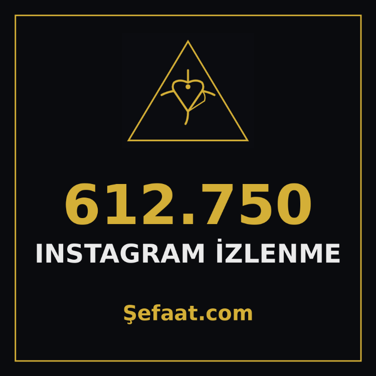 612.750 Instagram İzlenme