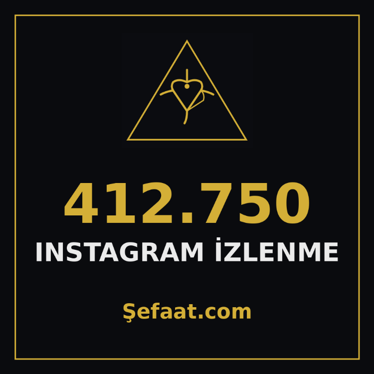 412.750 Instagram İzlenme
