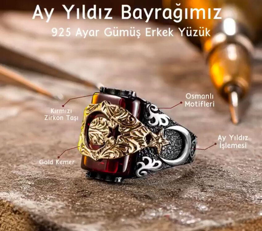 Gümüş yüzük 