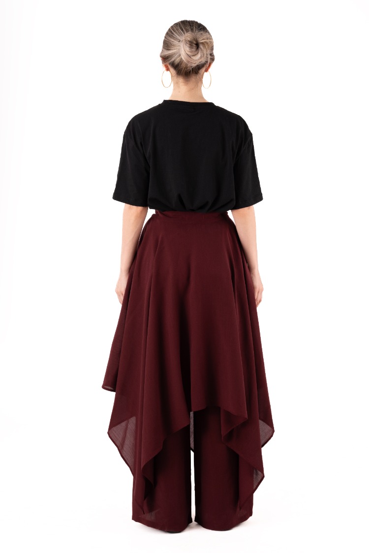 katman pantolon (bordo)