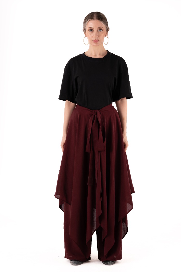 katman pantolon (bordo)
