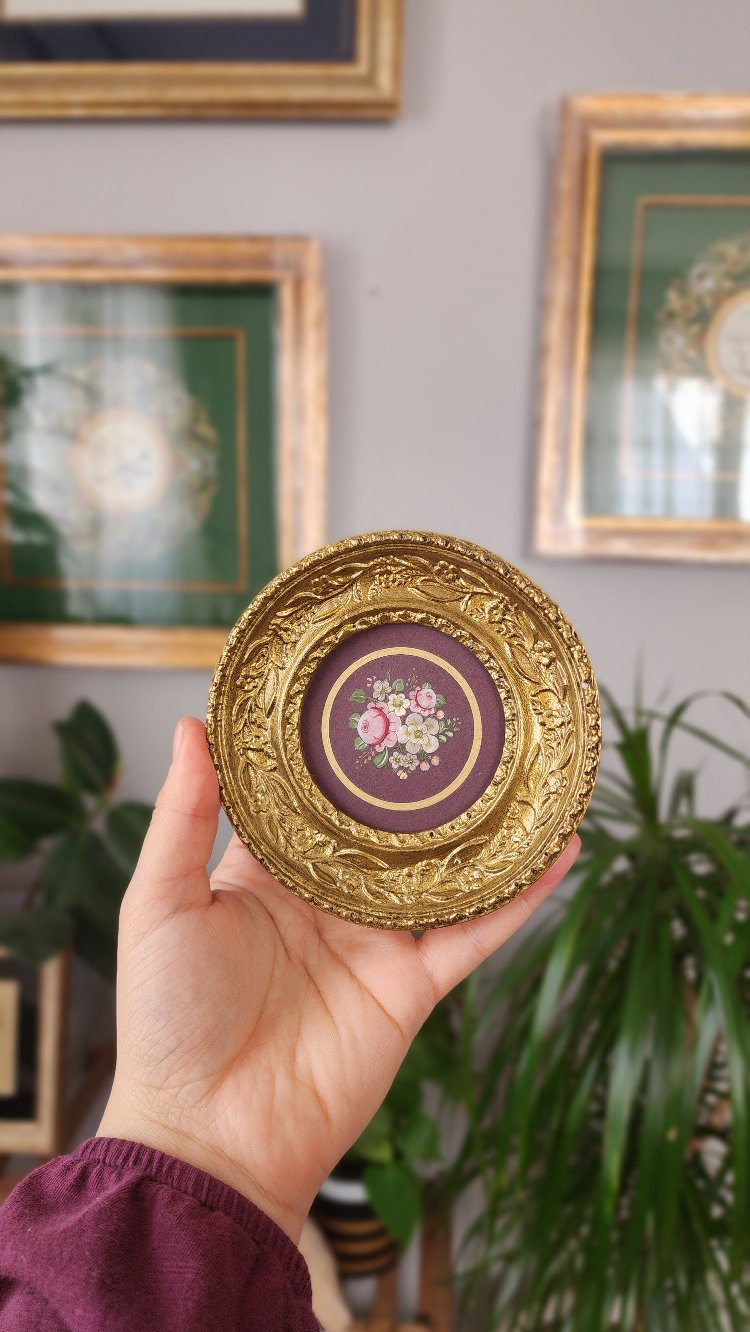 mürdüm rokoko gül buketi