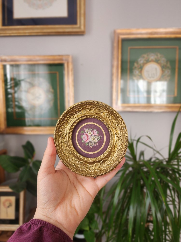 mürdüm rokoko gül buketi