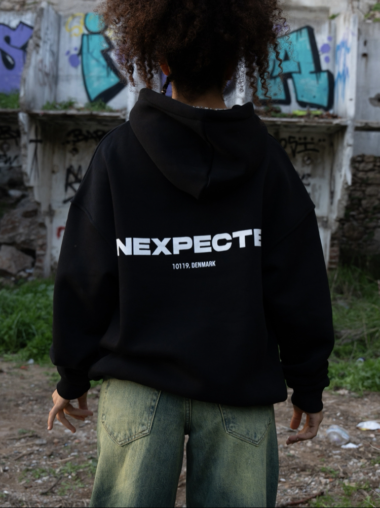 Unexpected | Black Oversize Hoodie