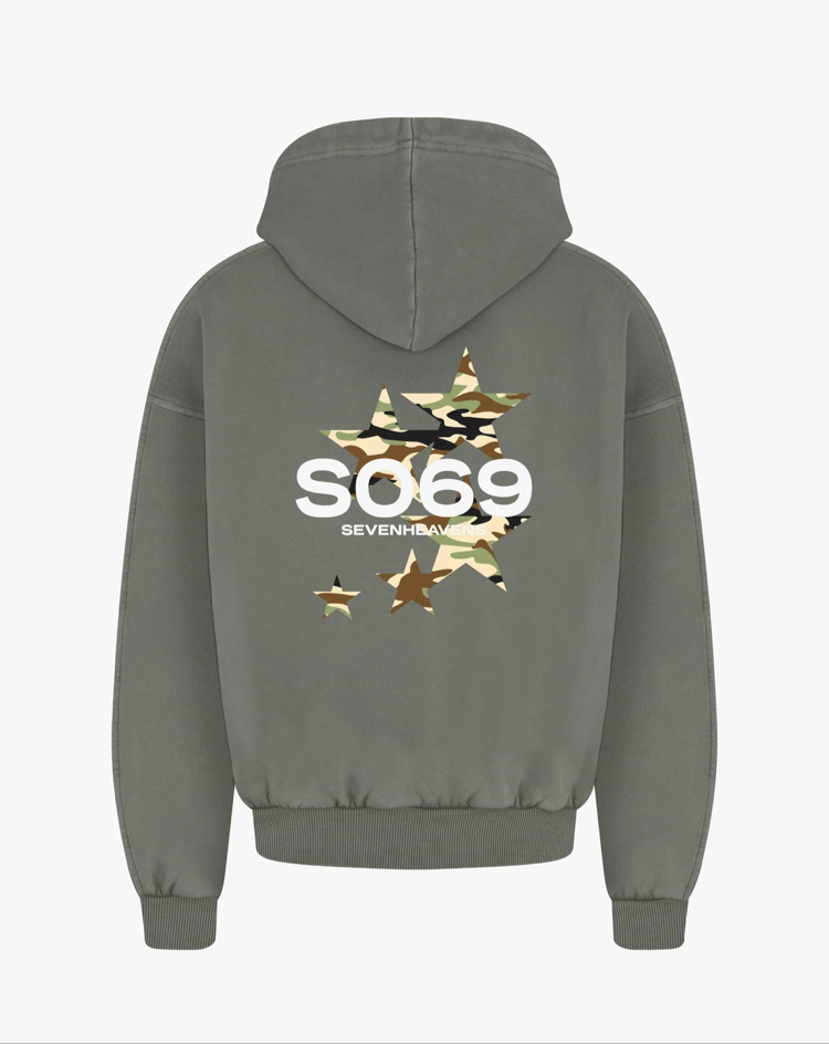 S.H Camo Print | Oversize Hoodie