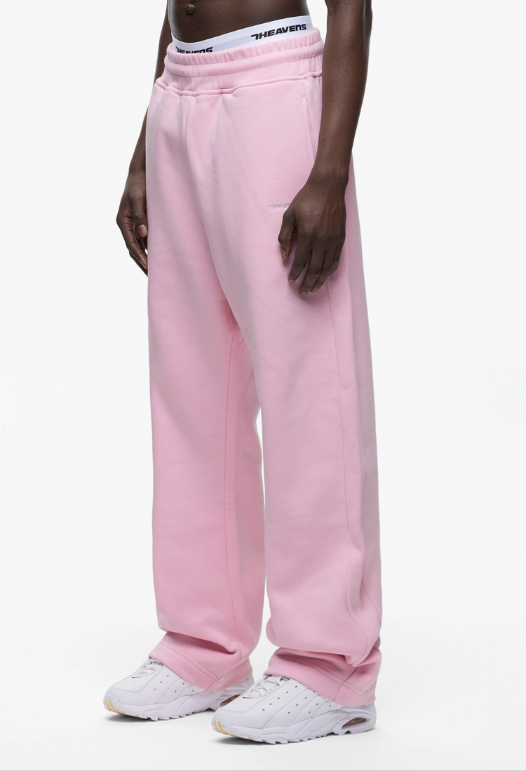 S.H Baggy Fit | Pink Open Leg Jogger