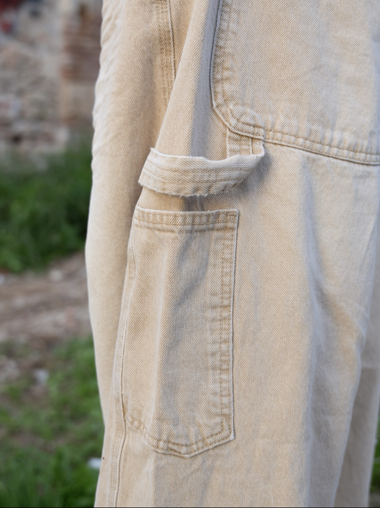 Cream Relax | Carpenter Pant