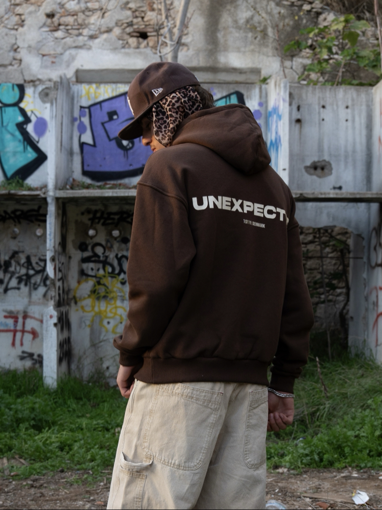 Unexpected | Brown Oversize Hoodie