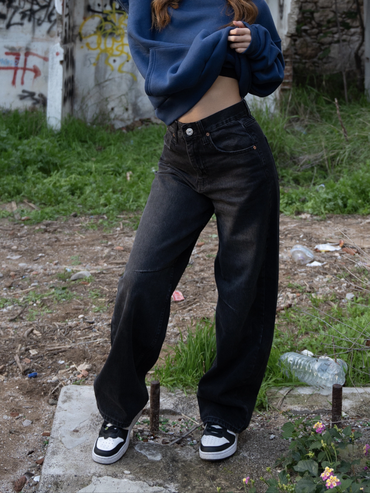 Urban Baggy | Washed Black Jean