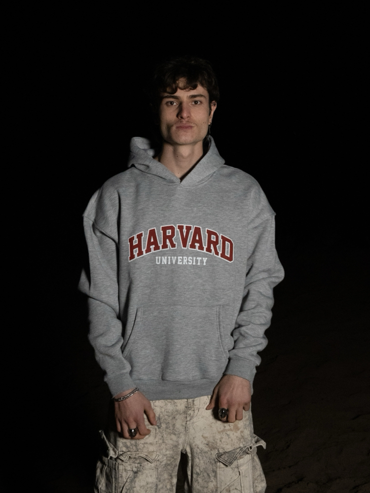 Harvard Oversize | Grey Hoodie