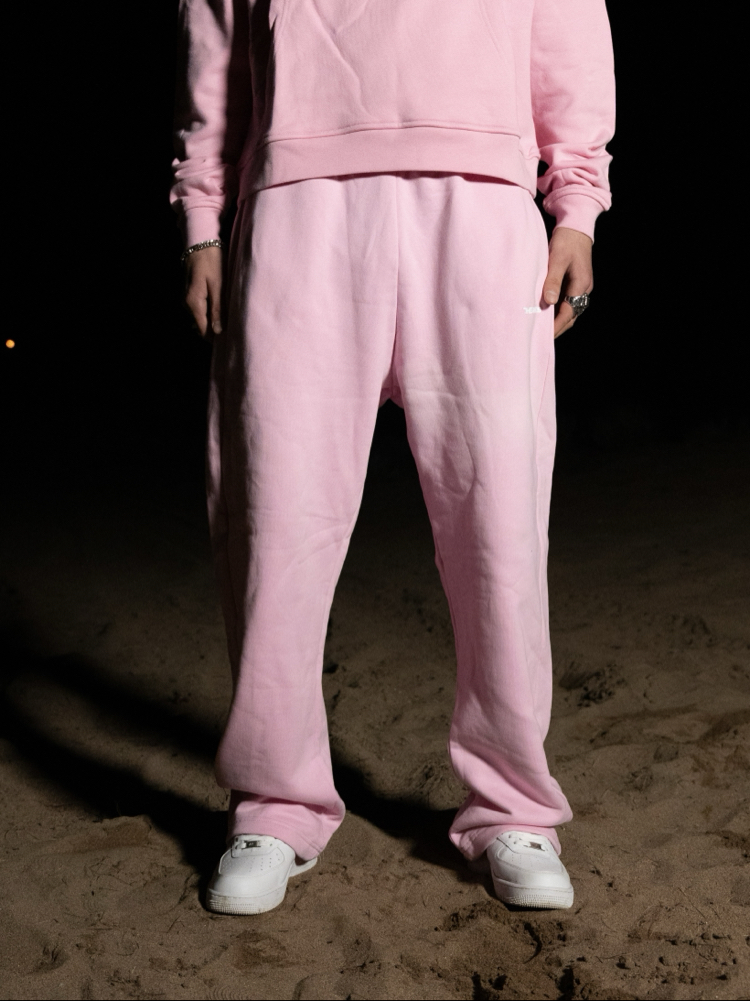 S.H Baggy Fit | Pink Open Leg Jogger