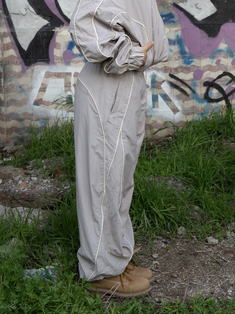 Gst Grey | Baggy Parachute Jogger