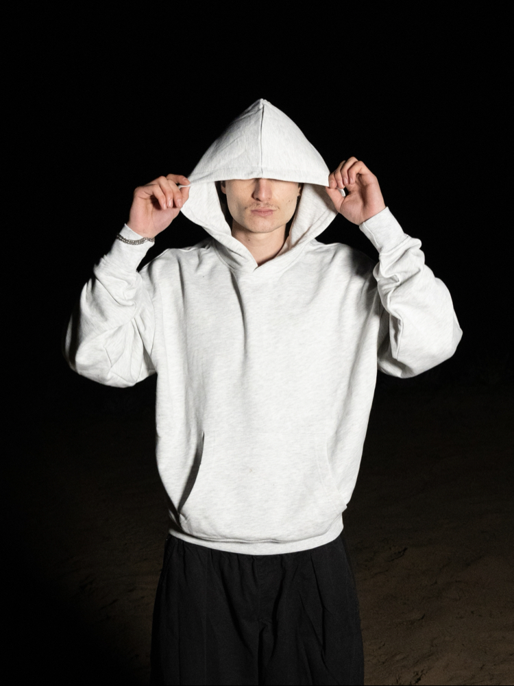 S.H Boxy Fit | Grey Oversize Hoodie