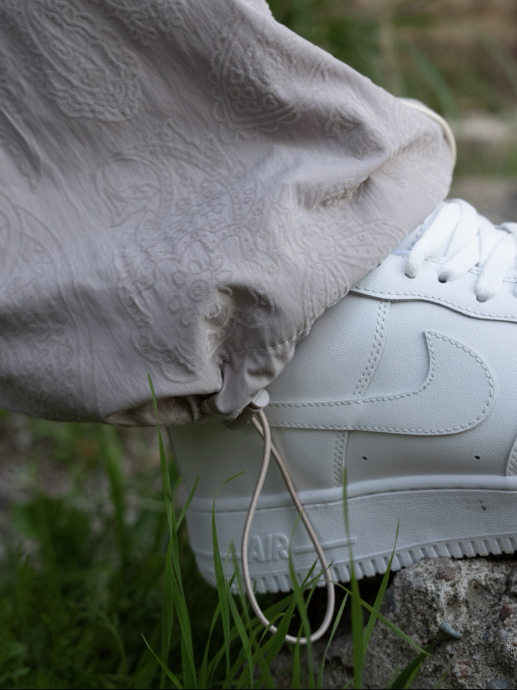 Gst Grey | Baggy Parachute Jogger
