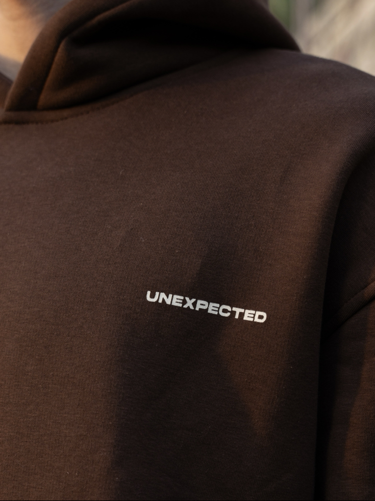 Unexpected | Brown Oversize Hoodie
