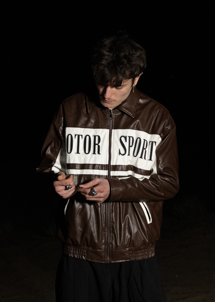 Motorsport Kahve | Deri Ceket