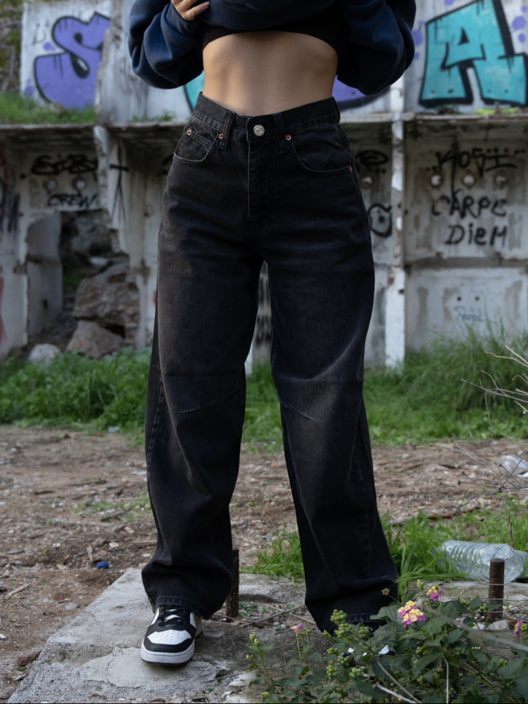 Urban Baggy | Washed Black Jean