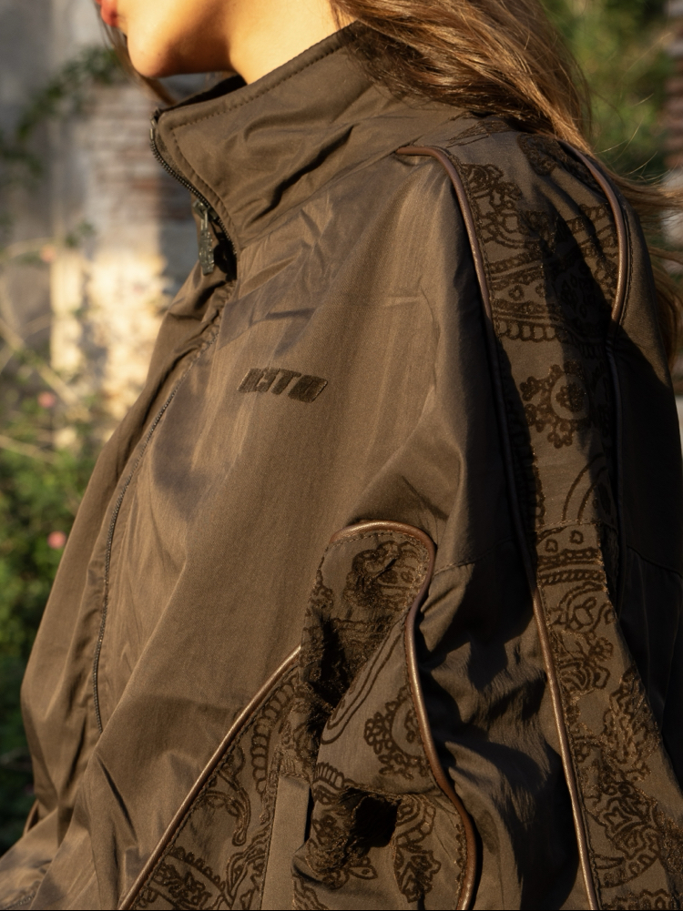 Gst Brown | Boxy Parachute Jacket