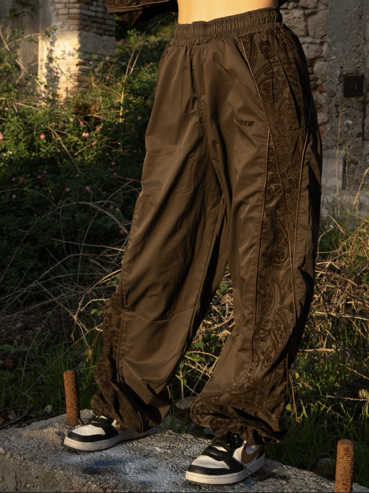 Gst Brown | Baggy Parachute Jogger