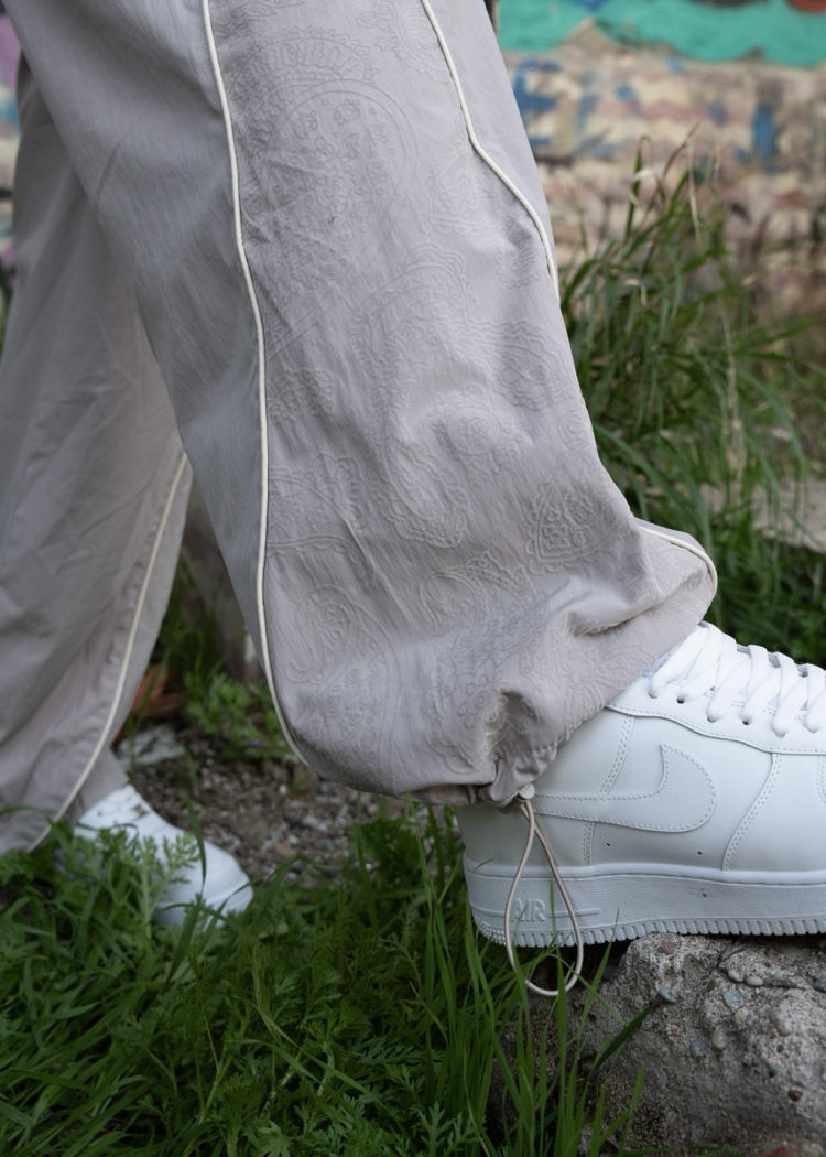 Gst Grey | Baggy Parachute Jogger