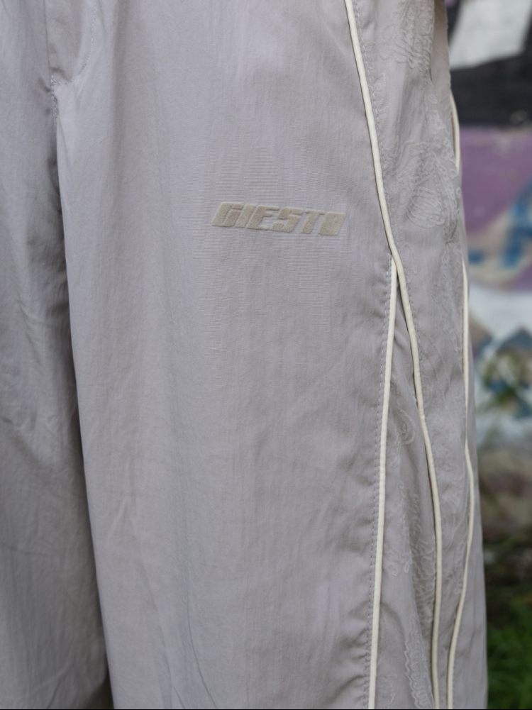 Gst Grey | Baggy Parachute Jogger