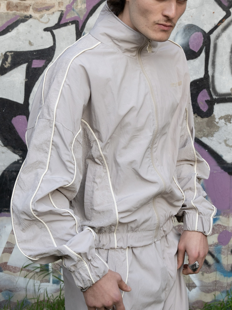 Gst Grey | Boxy Parachute Jacket