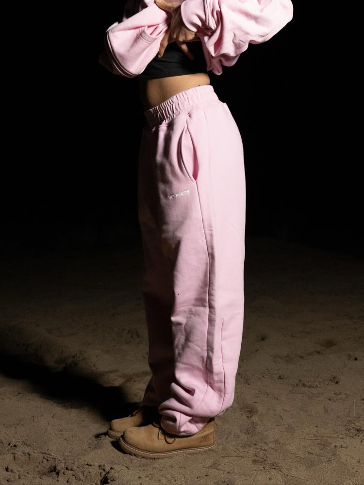 S.H Baggy Fit | Pink Open Leg Jogger