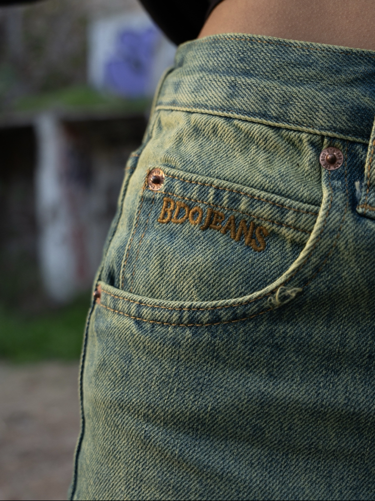 Urban Baggy | Washed Green Jean