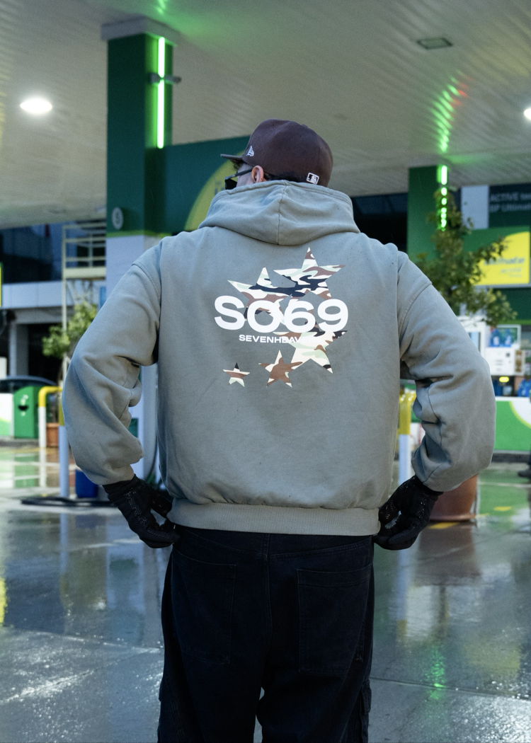 S.H Camo Print | Oversize Hoodie