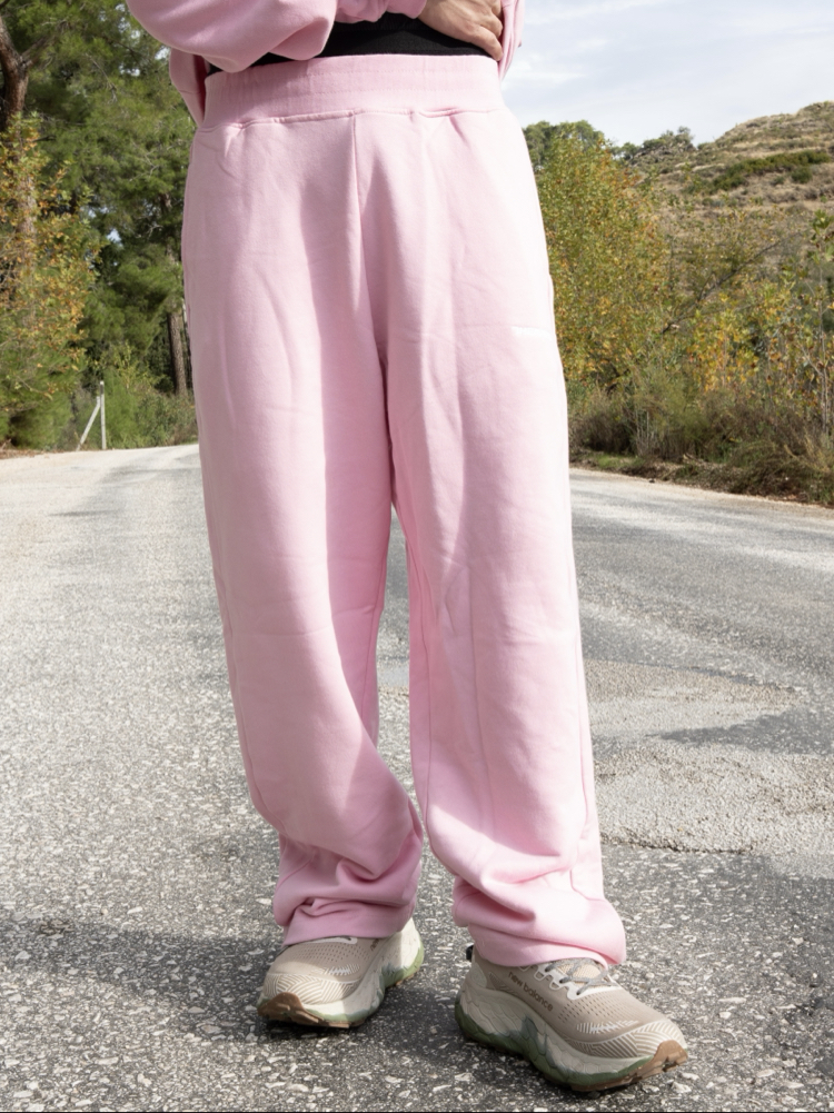 S.H Baggy Fit | Pink Open Leg Jogger