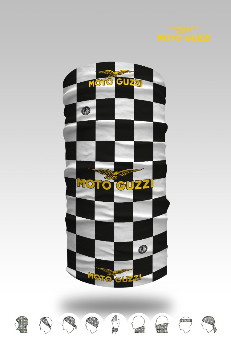 Moto Guzzi Racing Buff | Checkered Flag Neck Gaiter