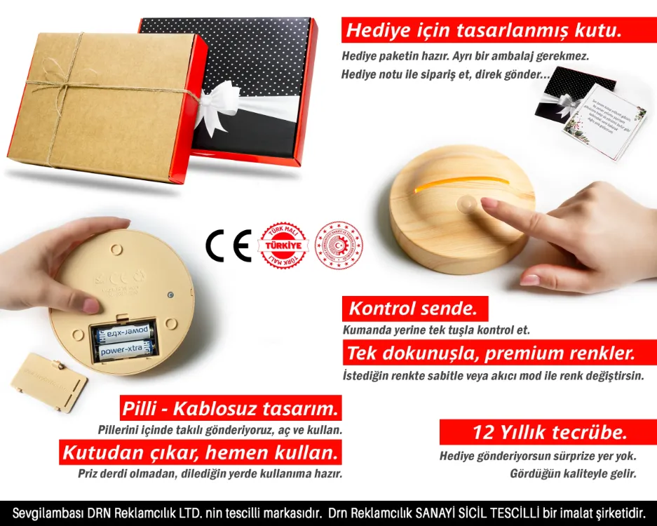 Moto Guzzi V100 Mandello 3D Led Gece Lambası