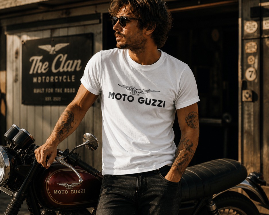 Moto Guzzi Logolu T-shirt