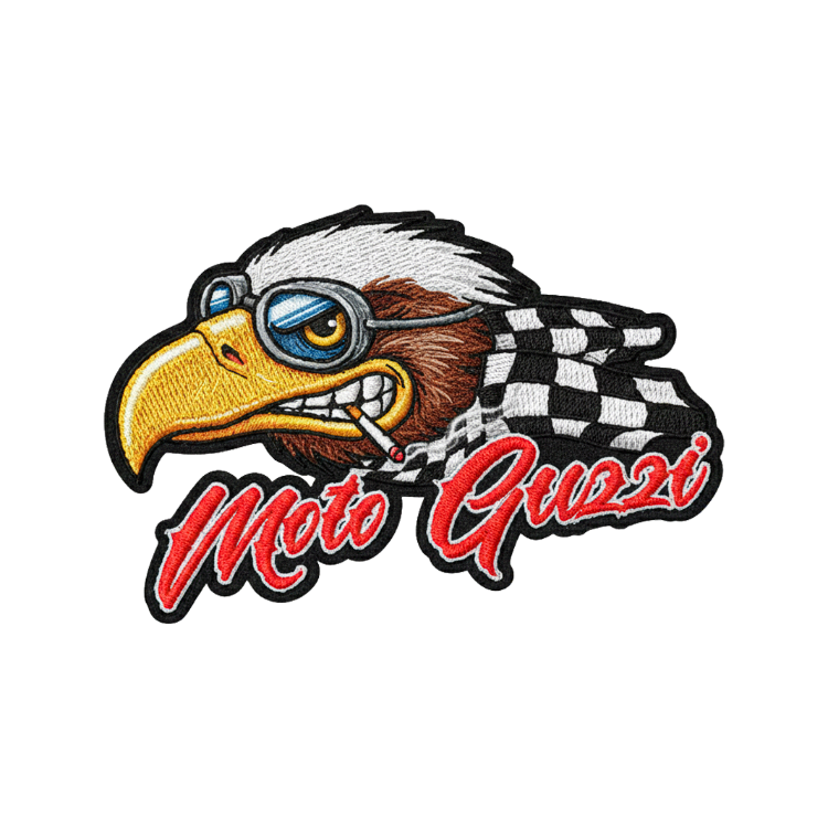 Moto Guzzi Kartal Maskot Nakışlı Arma / Yama