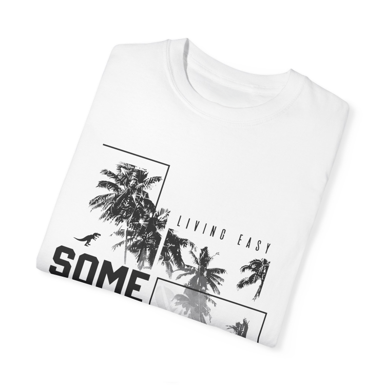 "Living Easy" White T-Shirt