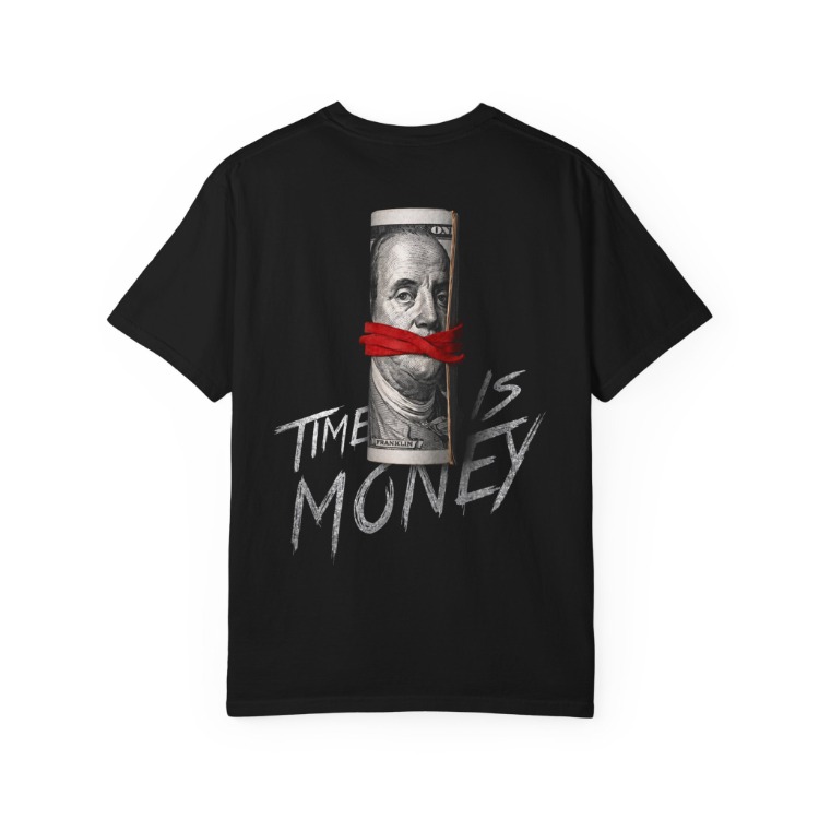 "Time is Money" Black T-Shirt