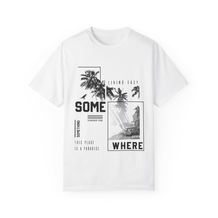 "Living Easy" White T-Shirt