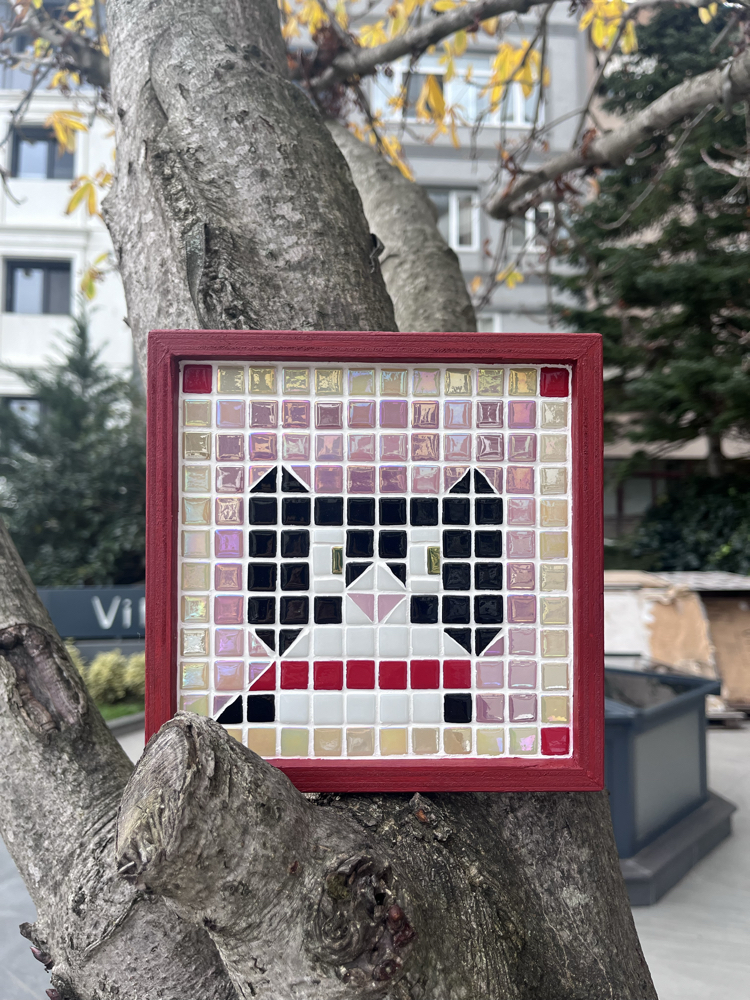 siyah beyaz kedi tablo