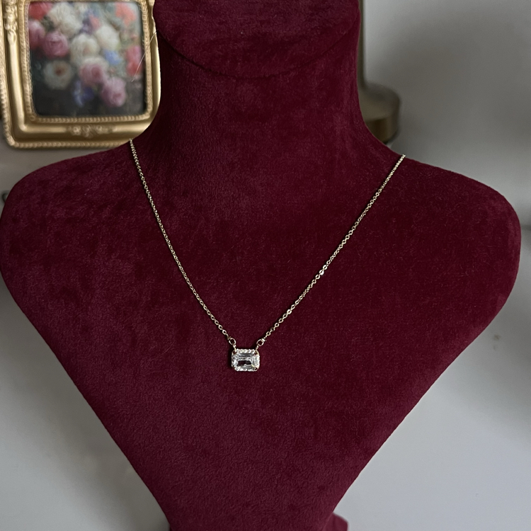 Baget Taş Kolye | 14k