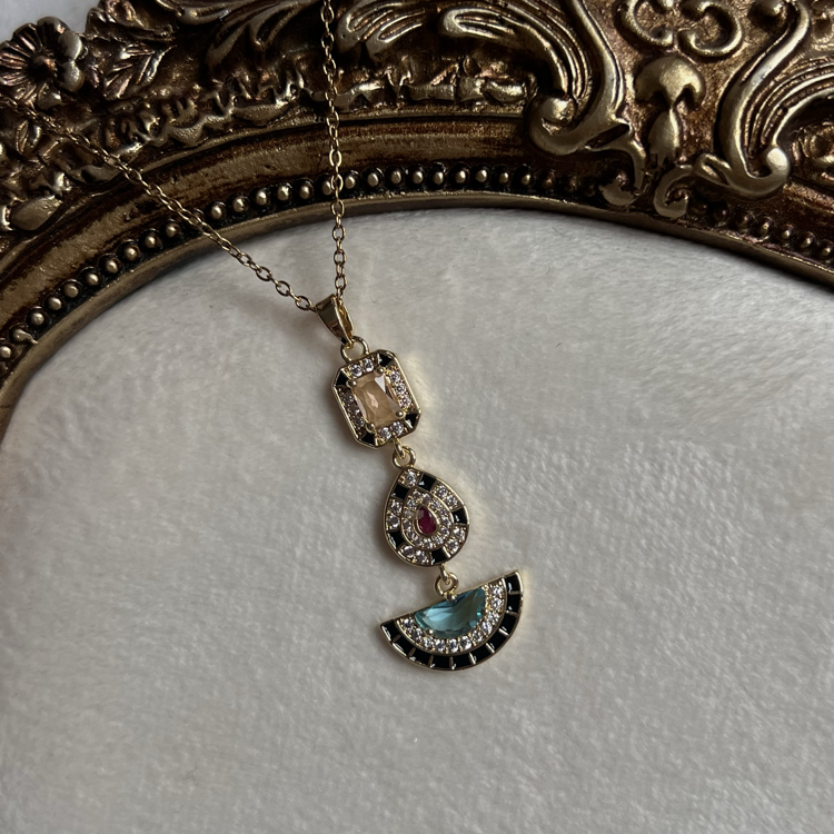 3 Charm Kolye | Çelik