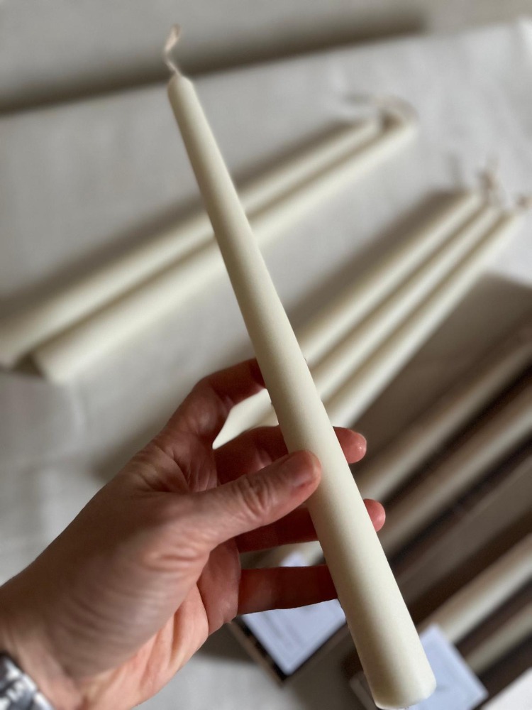 Şamdan Mum - 2 'lü Set % 100 Soya Wax Doğal Mum