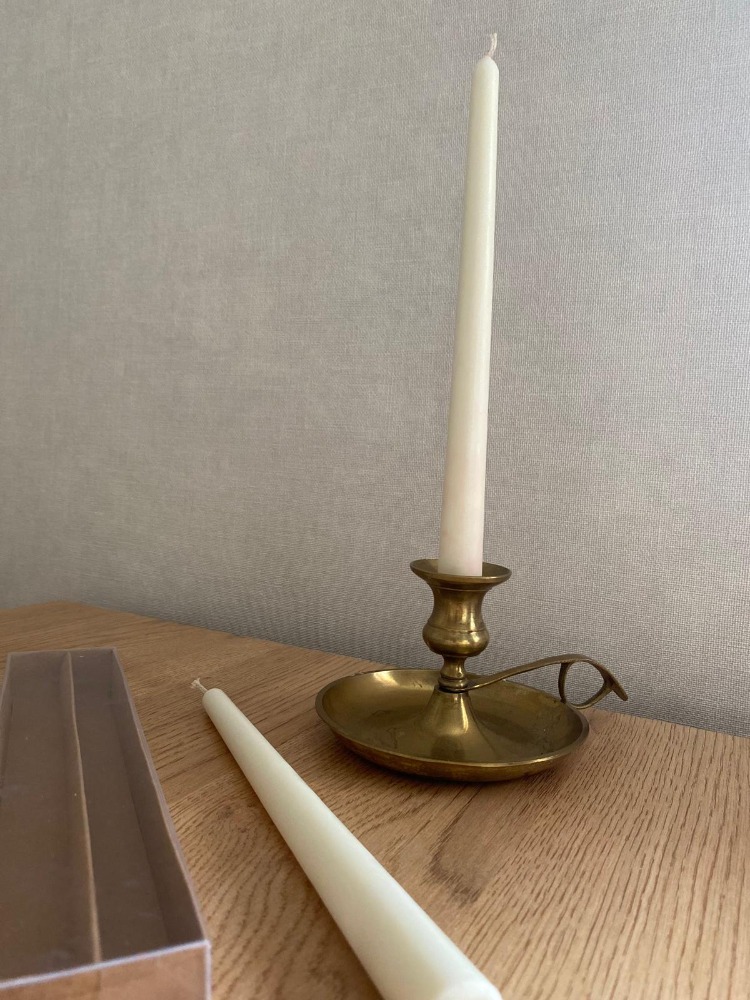 Şamdan Mum - 2 'lü Set % 100 Soya Wax Doğal Mum