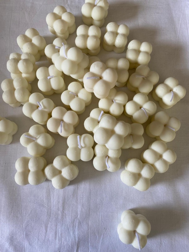 Premium Kalite Hediyelik Mum %100 Soya Mini Bubble 25 adet