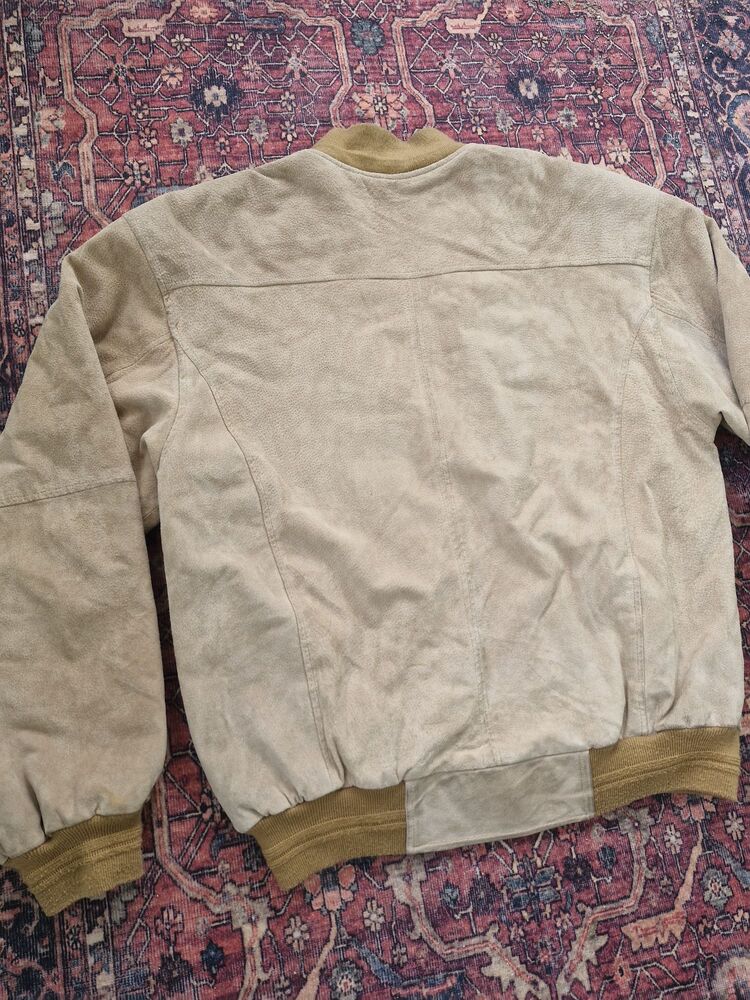 Vintage Bomber Nubuk Deri Ceket