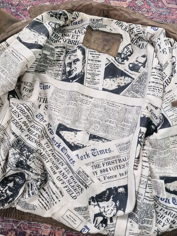 Vintage Bomber Deri Ceket