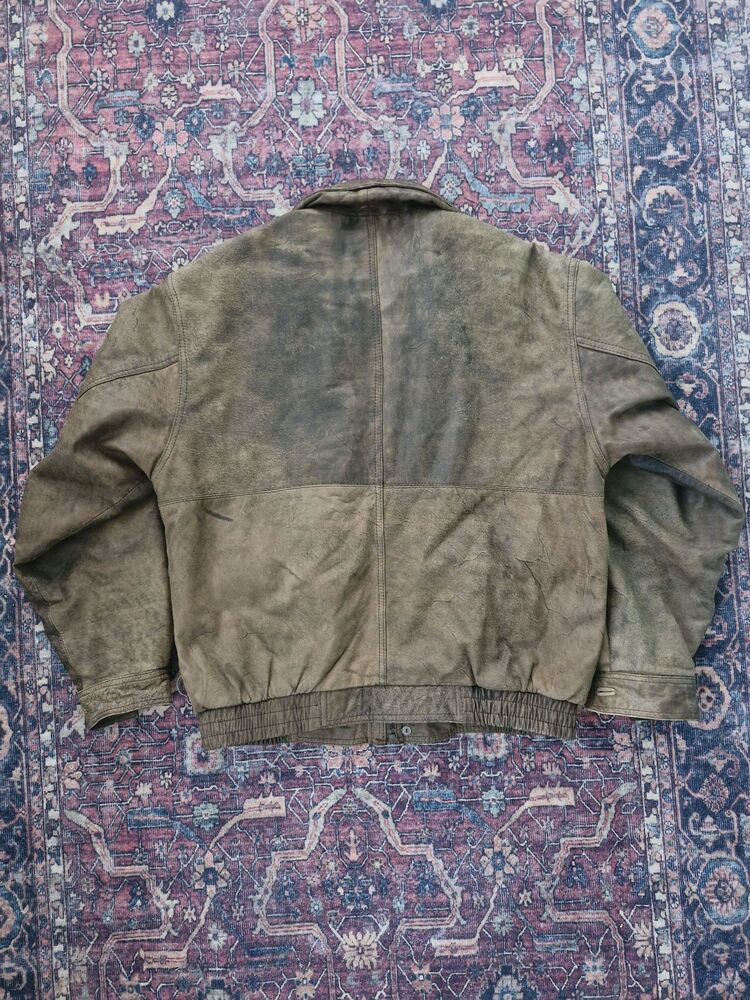 Vintage Bomber Deri Ceket