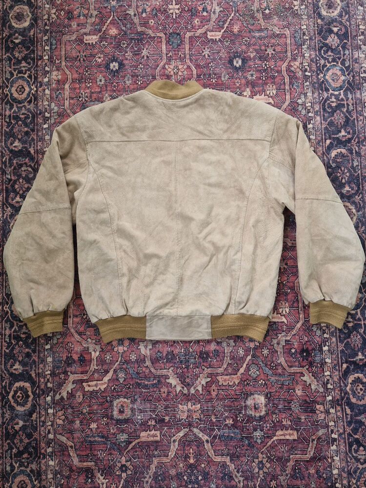 Vintage Bomber Nubuk Deri Ceket