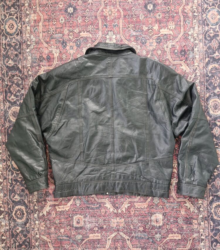 Vintage Bomber Deri Ceket