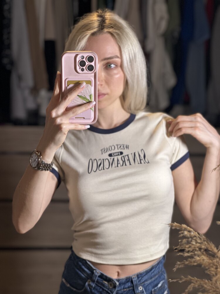 San Francisco Baskılı T-shirt